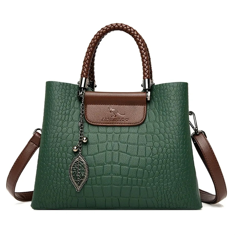 Elegant Soft Leather Tote Bag for Women - Versatile Designer Handbag with Adjustable Shoulder Strap and Large Capacity