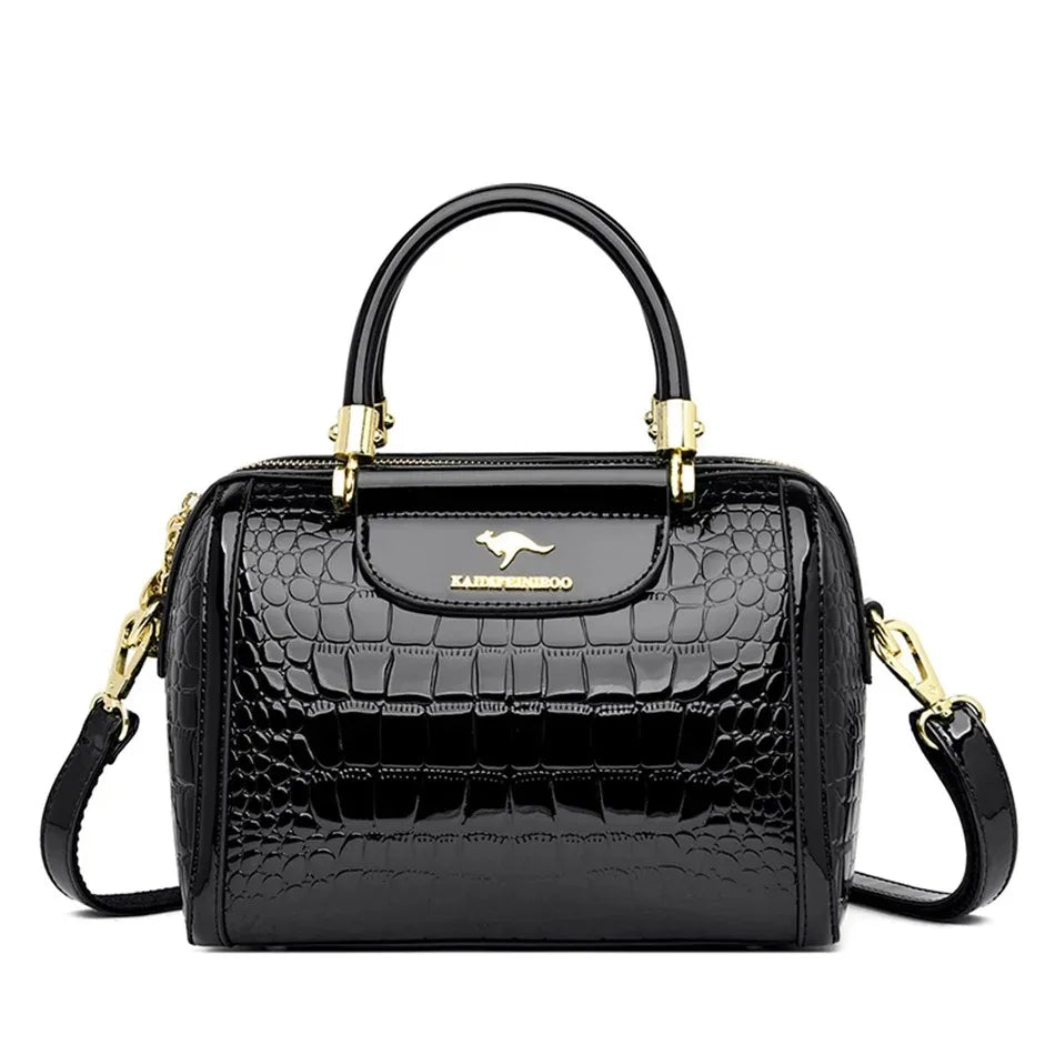 Elegant Soft Leather Tote Bag for Women - Versatile Designer Handbag with Adjustable Shoulder Strap and Large Capacity