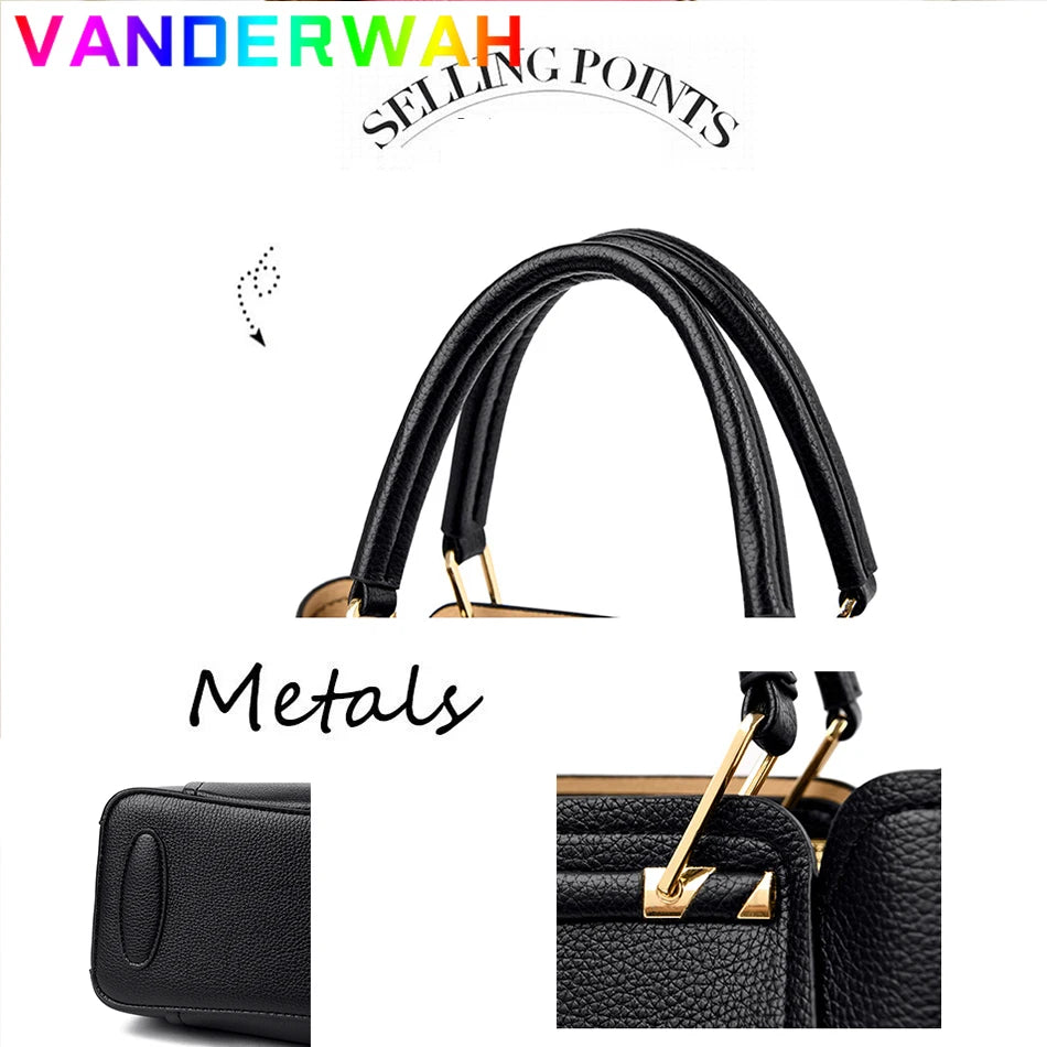 Elegant Soft Leather Tote Bag for Women - Versatile Designer Handbag with Adjustable Shoulder Strap and Large Capacity