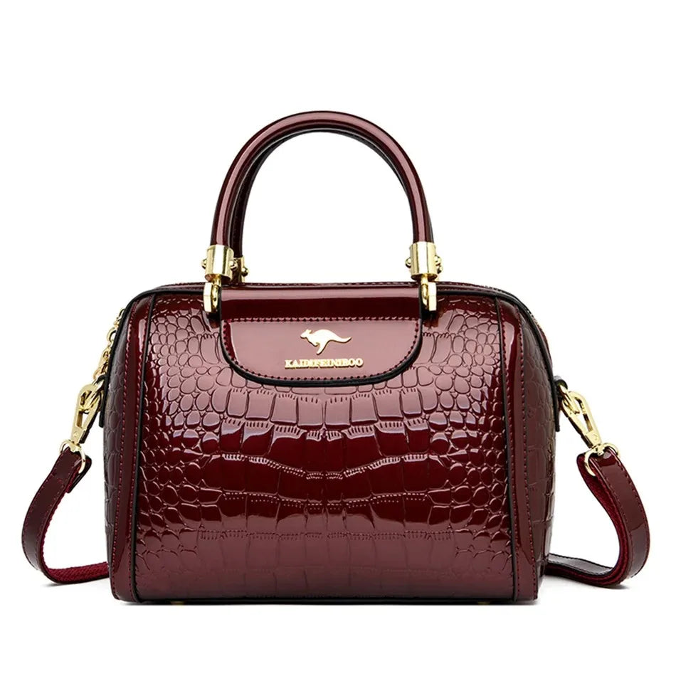 Elegant Soft Leather Tote Bag for Women - Versatile Designer Handbag with Adjustable Shoulder Strap and Large Capacity